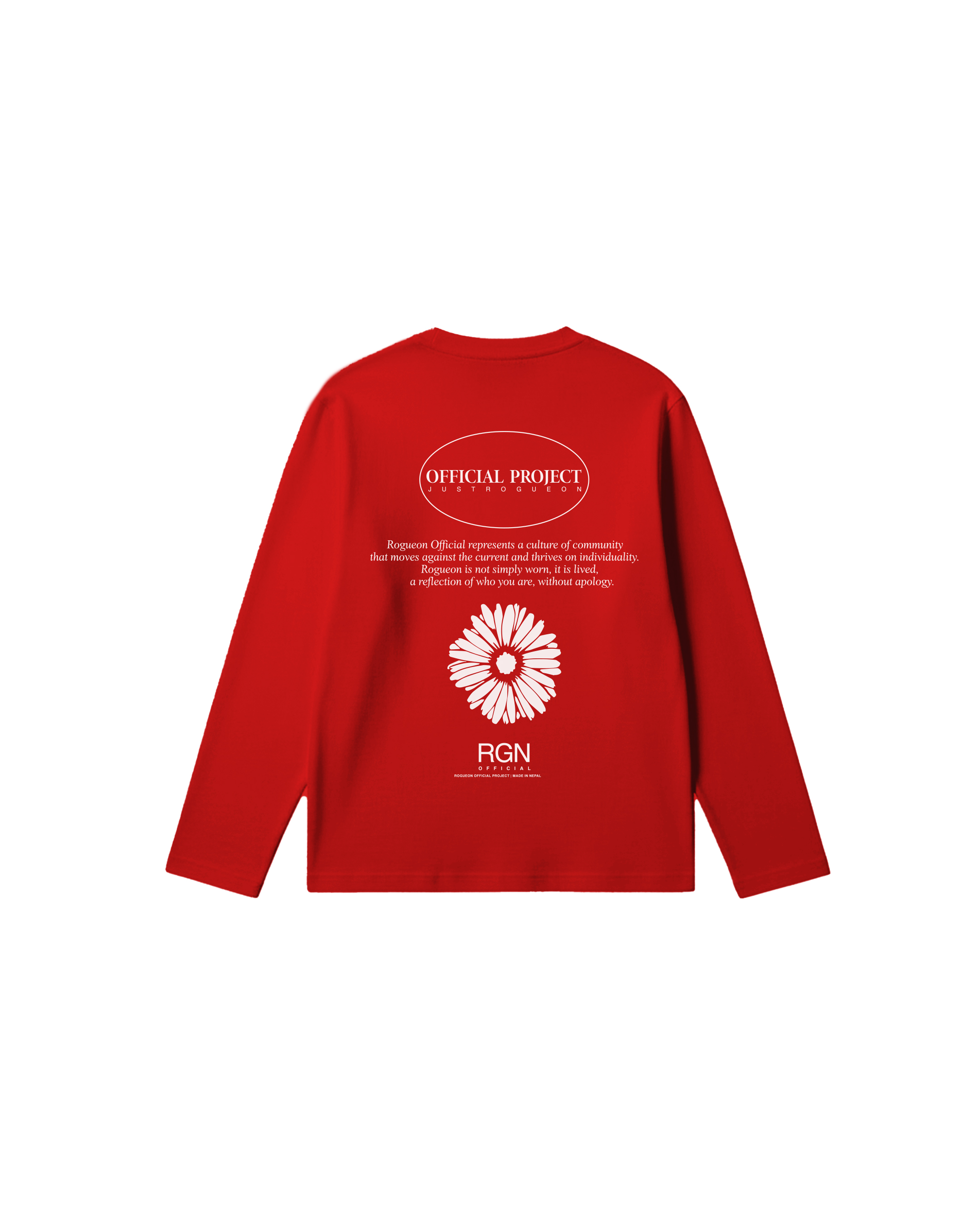 Red project bloom longsleeve Back